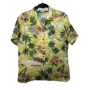 Go Barefoot Waikiki button front shirt‎